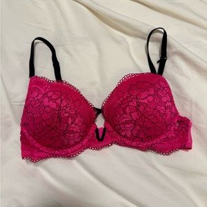 La Senza Pink Obsession Plunge Bra - Size 32 C